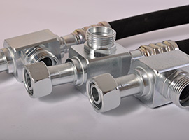 Metallbauteile aus dem Produktsortiment von Hydrauflex.